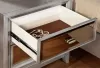 Furniture of America CM7295SV-N Golva - Nightstand - Silver