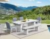 Intercon NS-CH-1564B-BUF-C Nash - Outdoor Dining Bench - Buff