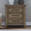 Liberty Furniture 930-BR61 Carolina Park - Nightstand With Charging Station - Amber Brown