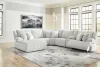 Ashley Furniture 92706S2 Ashley Furniture 92706S2 Top Tier - 6-Piece Reclining Sectional With Laf Chaise - Alloy