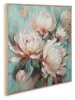 Ashley Furniture A8000440 Parryville - Wall Art - Aqua / Pink