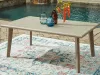 Ashley Furniture PCP690-625 Cliff Trails - Rectangle Dining Table With Umbrella Option - Beige
