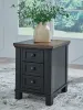 Ashley Furniture T664-7 Wildenauer - Chair Side End Table - Brown / Black