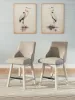 Ashley Furniture D642-324 Robbinsdale - Upholstered Swivel Curved Back Barstool (Set of 2) - Antique White