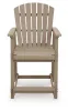 Ashley Furniture PCP228-124 Seacliff Beach - Barstool (Set of 2) - Medium Brown