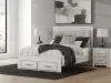 Ashley Furniture PCB3381B4 Ashley Furniture PCB3381B4 Zuraleus - Queen Upholstered Panel Platform Storage Bed - White