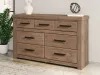 Ashley Furniture PCB2844-31 Oliandon - Seven Drawer Dresser - Light Brown