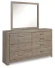 Ashley Furniture B070B1 Ashley Furniture B070B1 Culverbach - Dresser, Mirror - Gray