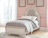 Ashley Furniture B743B13 Ashley Furniture B743B13 Realyn - Twin Upholstered Panel Bed - Chipped White