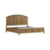 Intercon JK-BR-3015K-GLO-C Jackson - King Bed With Storage Footboard - Golden Oak