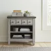 Liberty Furniture 824-BR61 Heartland - 1 Drawer Nightstand With Charging Station - Antique White / Tobacco Tops
