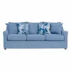 New Classic U1270-30-BLU Sylvie - Sofa With 4 Accent Pillows - Slate Blue