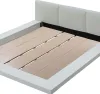 Furniture of America CM7550CK-BED Christie - California King Padded Headboard Bed - White