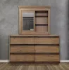 Furniture of America CM7623SM Coimbra - Cabinet Mirror - Rustic Natural Tone