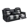 New Classic U7005-30P1-BKG New Classic U7005-30P1-BKG Nikko - Sofa With Power Footrest - Black / Gray