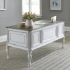 Liberty Furniture 244-HO110 Magnolia Manor - Writing Desk - Antique White & Weathered Bark