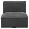 Coaster Fine Furniture 905713 Cobie - Upholstered Armless Swivel Chair - Dark Charcoal