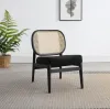 Coaster Fine Furniture 900620 Rayo - Rattan Cane Back Accent Chair With Padded Seat - Black