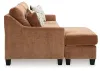 Benchcraft® 6720468 Amity Bay - Sofa Chaise Queen Sleeper - Clay