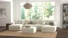 Jackson Furniture Industries 2235/75/31/76-16 Jackson Furniture Industries 2235/75/31/76-16 Ritzy - 4 Piece Modular Double Chaise Sectional - Bone