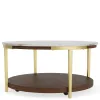 Riverside Furniture 28502 Emery - Round Cocktail Table - Smoked Cherry