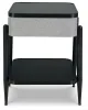 Ashley Furniture A4000550 Jorvalee - Accent Table with Speaker - Gray / Black
