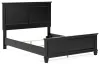 Ashley Furniture B687B6 Lanolee - Queen Panel Bed - Black