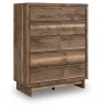 Ashley Furniture PCB3367-345 Chirason - Five Drawer Wide Chest - Brown