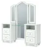 Ashley Furniture PCB1819B16 Kozlani - Vanity With Mirror - White