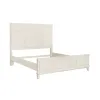 Samuel Lawrence Furniture S916-BR-K3 Madison - King Panel Bed in a Grey-White Wash Finish - Natural