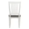 Liberty Furniture 417-C1500S Allyson Park - Slat Back Side Chair - Wirebrushed White / Charcoal