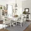 Liberty Furniture 661W-CD-7TRS Liberty Furniture 661W-CD-7TRS Whitney - 7 Piece Trestle Table Set - Antique Linen / Weathered Gray