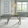 Liberty Furniture 131-CD-TRS Newport - Trestle Table - Smokey Gray / Carbon Gray