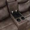 New Classic U1798-25P1-MCH Quade - Console Loveseat With Power Footrest - Mocha