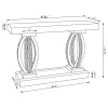 CoasterElevations 722519 Amalia - Mirrored Acrylic Entryway Sofa Console Table - Silver