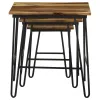 CoasterElevations 935981 Nayeli - 3 Piece Solid Sheesham Wood Nesting Tables - Natural