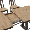 Intercon TR-TA-4096G-DWS-SET Transitions - Counter Trestle Table - Driftwood / Sable