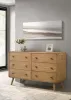 Coaster Fine Furniture 225093 Robyn - 6-Drawer Bedroom Dresser - Light Ash