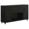 Coaster Fine Furniture 223163FB Lorient - 8-Drawer LED Bedroom Flame Box Dresser - Black