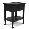 Riverside Furniture 61768 Riverside Furniture 61768 Calhoun - 1-Drawer Nightstand - Ebony Whiskey Oak