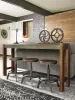 Ashley Furniture D440-024 Torjin - Swivel Stool (Set of 2) - Dark Brown