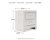 Ashley Furniture B2640-92 Altyra - Two Drawer Night Stand - White