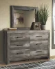 Ashley Furniture B440/31/36/46/68/66/99/62 Ashley Furniture B440/31/36/46/68/66/99/62 Wynnlow - 7 Pc. - Dresser, Mirror, Chest, King Poster Bed - Gray