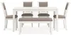 Ashley Furniture D423-325 Erinberg - Dining Room Table Set (Set of 6) - Antique White