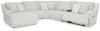 Ashley Furniture 92706S2 Ashley Furniture 92706S2 Top Tier - 6-Piece Reclining Sectional With Laf Chaise - Alloy