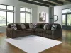 Ashley Furniture 98104S26 Ashley Furniture 98104S26 Midnight-Madness - 5-Piece Sectional - Chocolate
