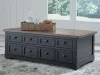 Ashley Furniture T664-9 Wildenauer - Lift Top Cocktail Table - Brown / Black