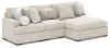 Ashley Furniture PC59106S1 Ashley Furniture PC59106S1 Cuddle Plush - 3-Piece Sectional With Armless Chaise And LAF Corner Chair - Arctic