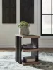 Ashley Furniture T721-3 Rylandyn - Rectangular End Table - Black / Light Brown