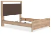 Ashley Furniture PCB1360B4 Kinlanni - Queen Upholstered Panel Bed - Tan
